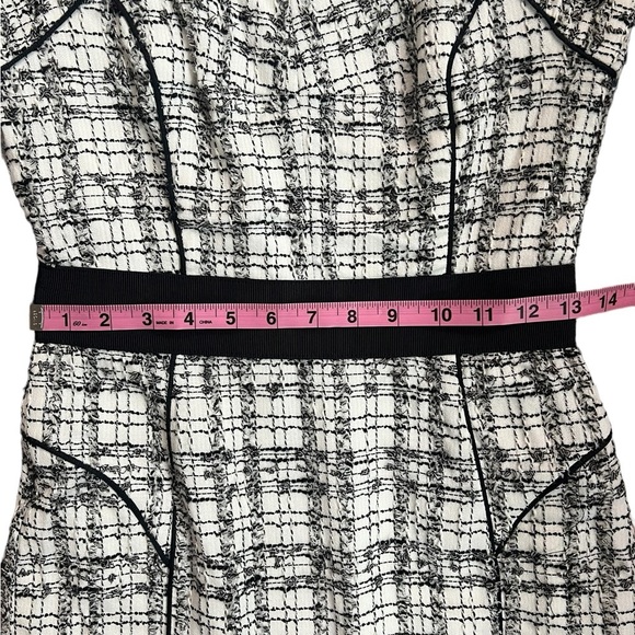 Milly Black and White Halter Sheath Midi Dress - Picture 12 of 15